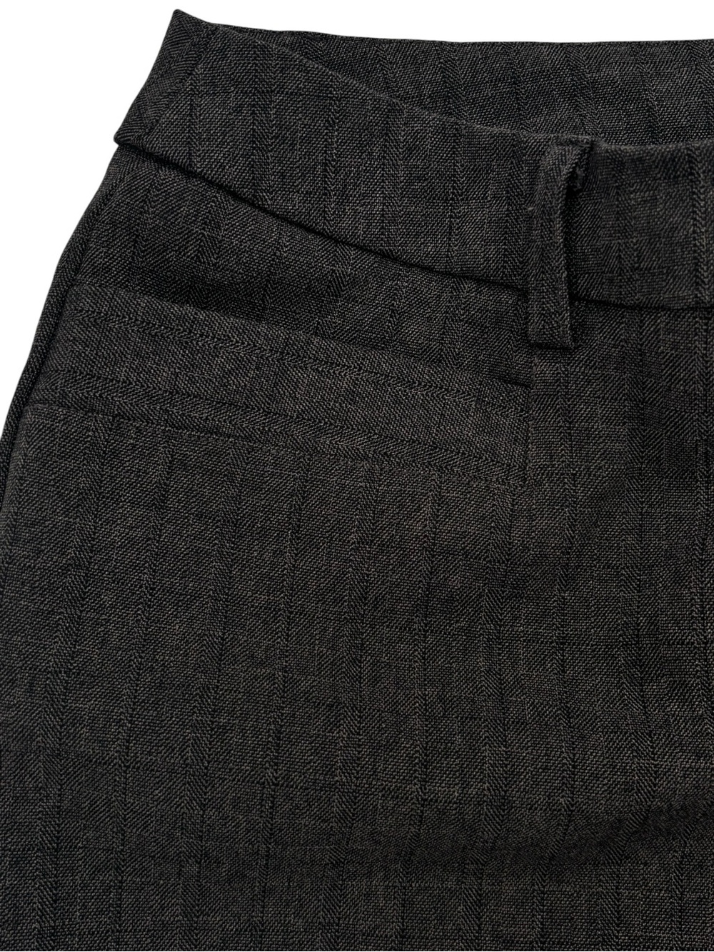 Cleo Petite Curvy Women’s Tailored Brown Straight-Leg Pant Size 12 - Picture 6 of 14